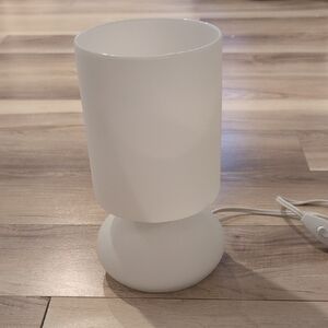 Vintage IKEA Luka White Frosted Lamp
